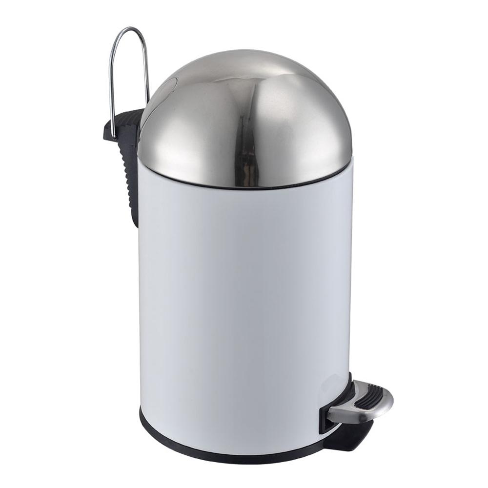 Round step trash can with 3L