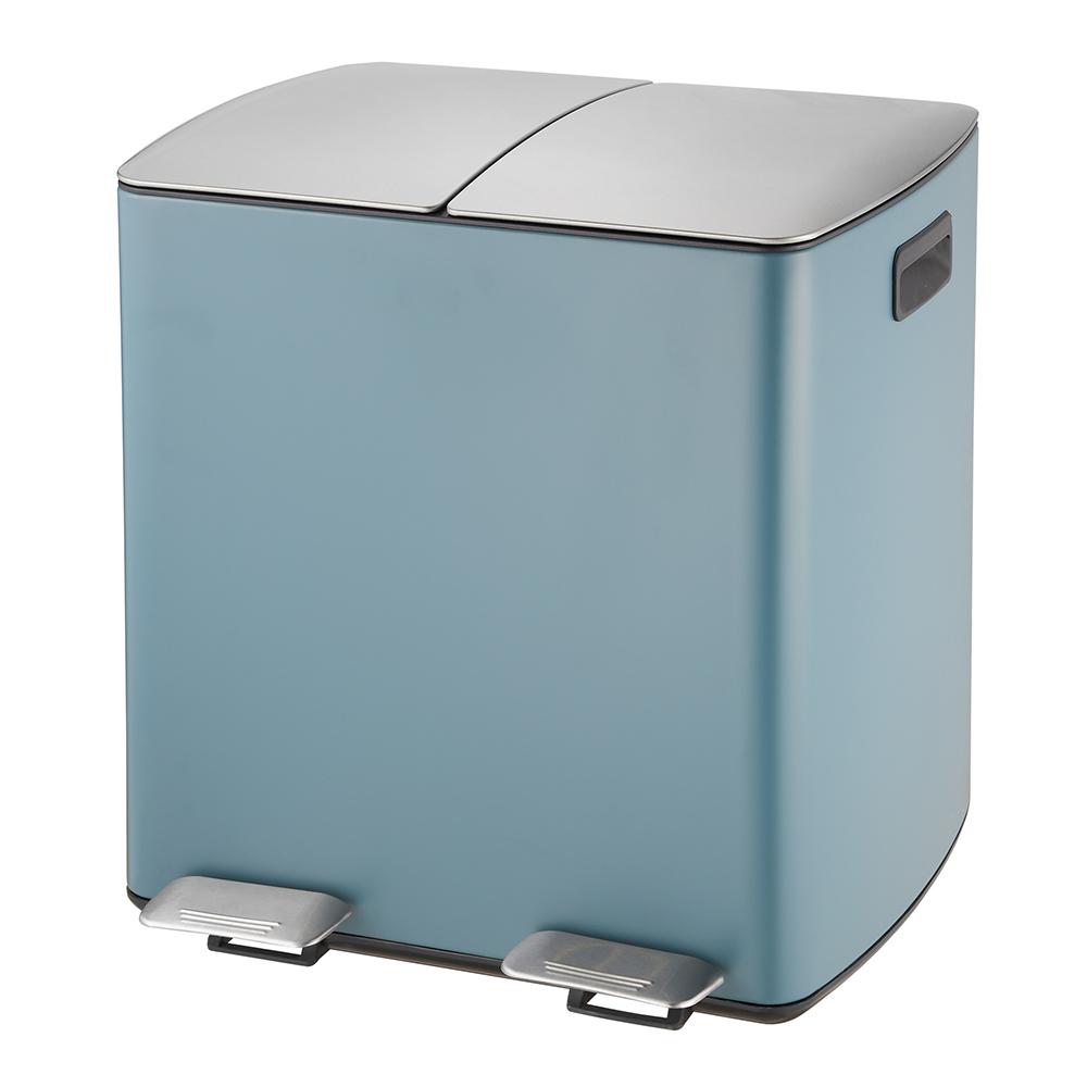 H Series Kitchen Trash Can with Soft-Close Lid, Brushed Stainless Steel Garbage Recycling Bin for Hom