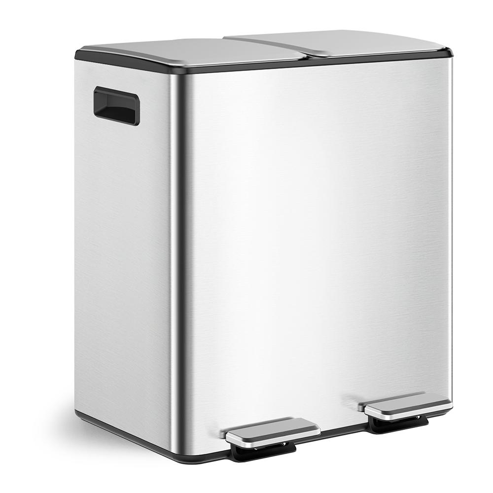 I Series Stainless Steel Garbage Recycling Bin with 40L