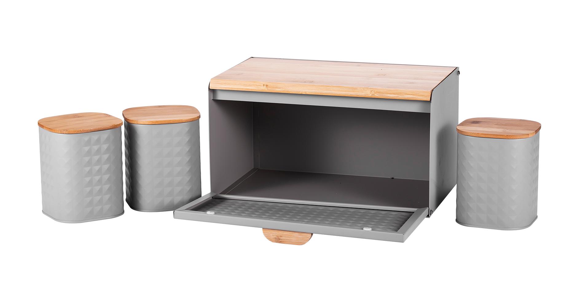 Bread Bin Set Tea Can Coffee Can Kitchen Storage Bread Containers Kitchen Organizer Can